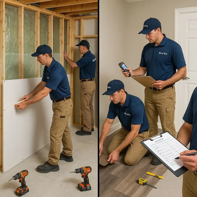 Repairs and Reconstruction process in La Homa, TX